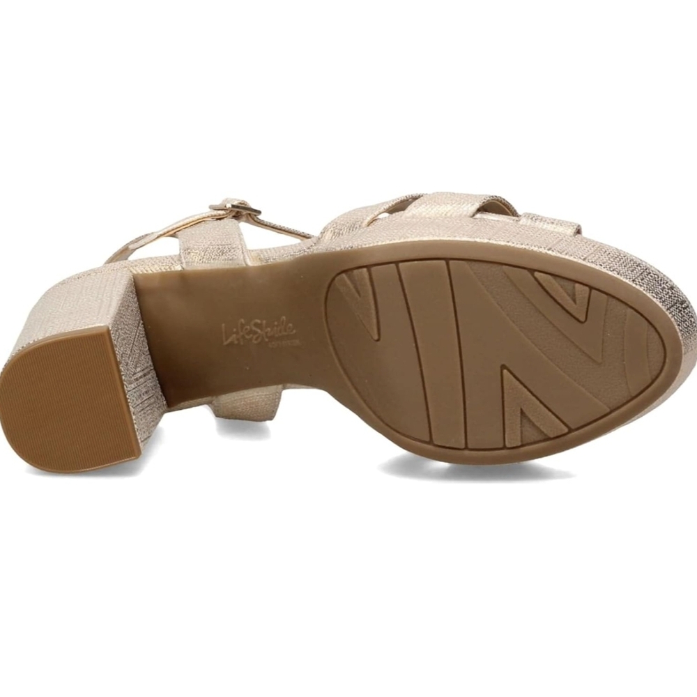 Life Stride Women's Gold Sandals - Picture 5 of 7